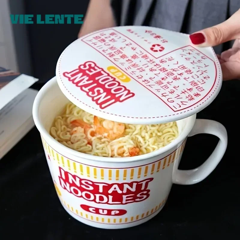 Dim Sum Basket - 1pc Large Capacity Ceramic Instant Noodle