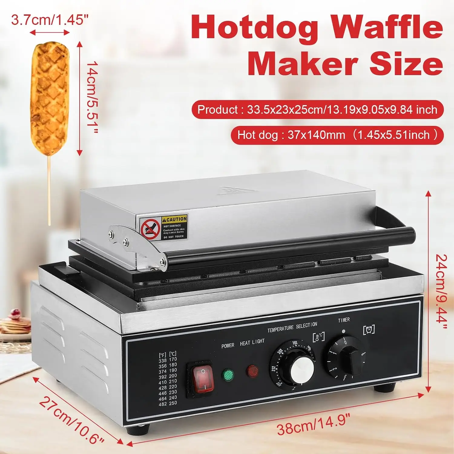 6Pcs Corn Dog Maker, 1550W Com - Corn Dog Stick recension och pris