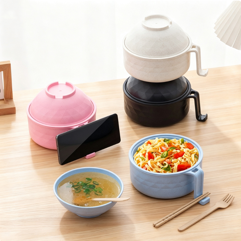 6pcs Noodle Soup Bowl with Lid - Dim Sum Basket recension och pris