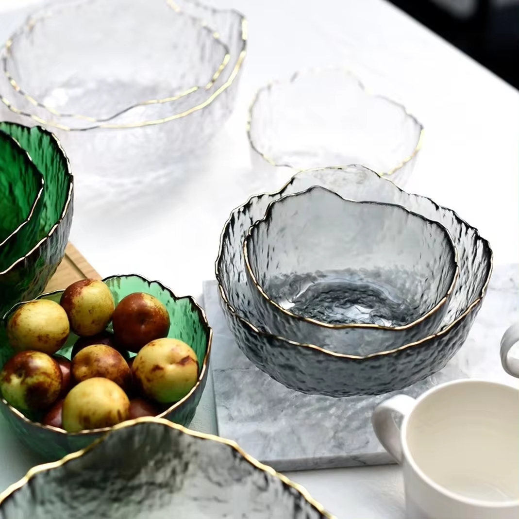 Large Glass Salad Bowl with Go - Dim Sum Basket recension och pris