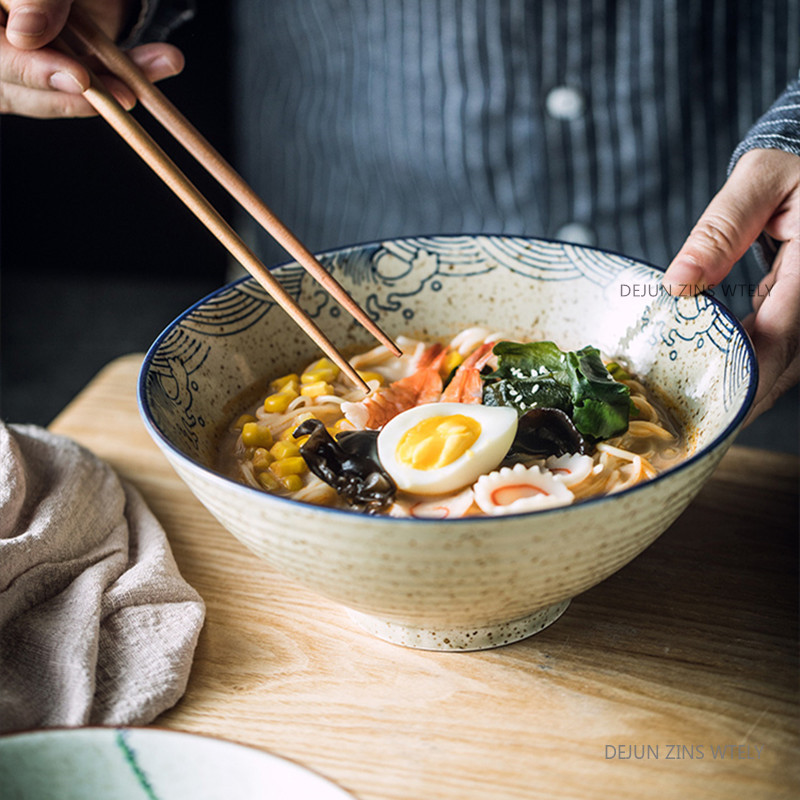 8-inch Ceramic Noodle Bowl Jap - Dim Sum Basket recension och pris